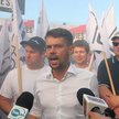 Protest AgroUnii w Srocku w województwie łódzkim