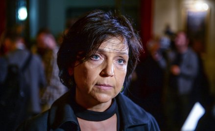 Joanna Kos-Krauze podczas premiery filmu „Ptaki śpiewają w Kigali"