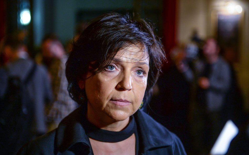 Joanna Kos-Krauze podczas premiery filmu „Ptaki śpiewają w Kigali"