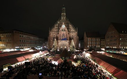 Bożonarodzeniowy kiermasz w Norymberdze w Bawarii