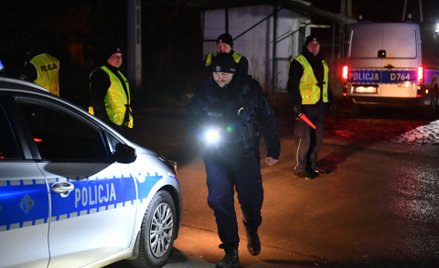 Policjanci na miejscu eksplozji w Przewodowie