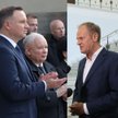 Andrzej Duda, Jarosław Kaczyński i Donald Tusk