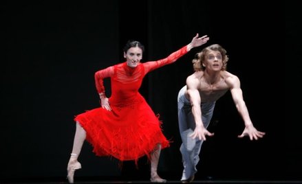 Dominika Krysztoforska i Sergey Popov w scenie do kantaty "Nowy Orfeusz" skomponowanej przez Kurta W