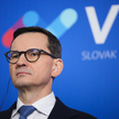Premier Mateusz Morawiecki po obradach szczytu Szefów Państw i Rządów Grupy Wyszehradzkiej w Koszyca