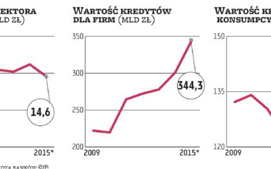 Więcej kredytów i pożyczek, ale zyski i tak spadną