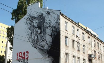 Murale przypominające o zbrodni wołyńskiej – jak ten na warszawskiej Woli – mają pełnić funkcje eduk