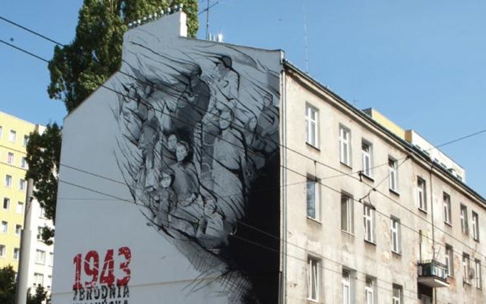 Murale przypominające o zbrodni wołyńskiej – jak ten na warszawskiej Woli – mają pełnić funkcje eduk