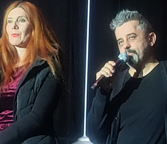 Monika Walecka, dyrektorka Teatru Syrena i Konrad Imiela, reżyser musicalu „Starzyński”