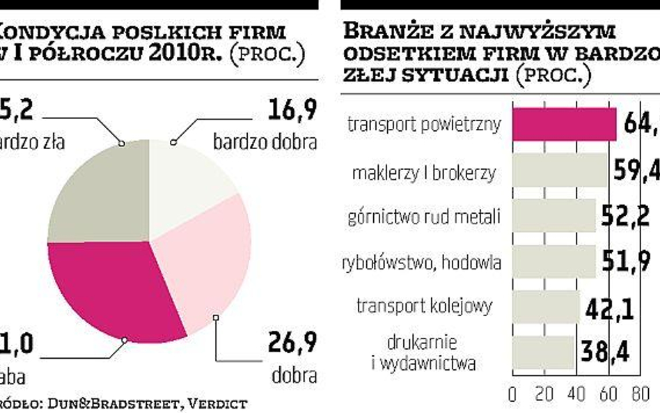 Największe spółki są w dużo lepszej sytuacji finansowej