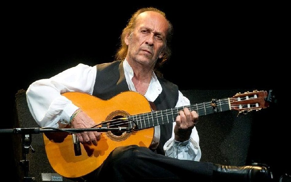 Paco de Lucia podczas ostatniego występu ?w Polsce. ?16 lipca ?2013 roku, Sala Kongresowa