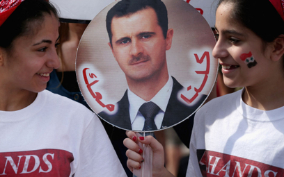 Demonstracja poparcia dla prezydenta Syrii w USA