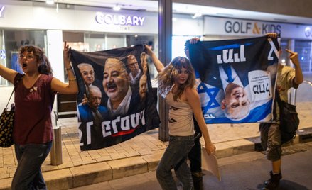 Demonstracja Izraelczyków, którzy chcą, by partie arabskie weszły do rządu Izraela
