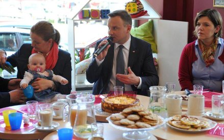 Andrzej Duda na spotkaniu z rodzinami