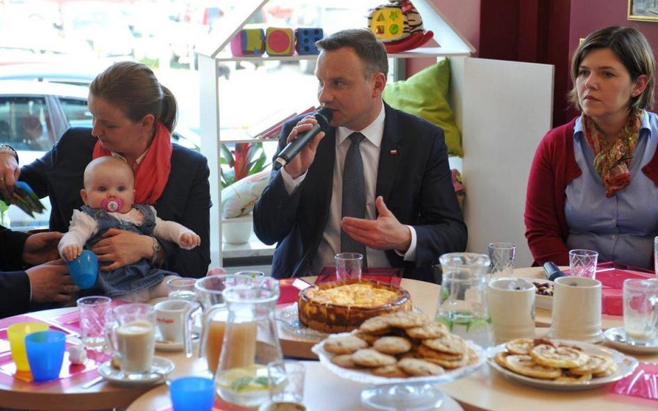 Andrzej Duda na spotkaniu z rodzinami