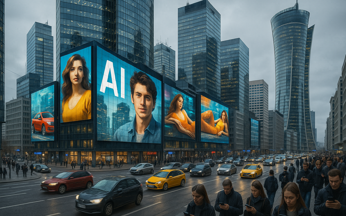 AI zagrożeniem dla Warszawy? Reklamy generowane przez sztuczną inteligencję pod lupą