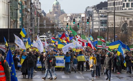 Proukraińska demonstracja w Brukseli