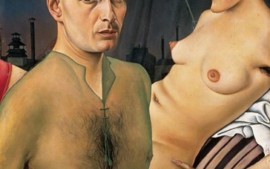 Christian Schad, "Selbstbildnis mit Modell", 1927 r.