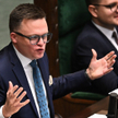 Szymon Hołownia i Elżbieta Witek