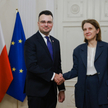 Wiceminister Maciej Wróbel i wiceministra Hanna Wróblewska