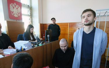 Rusłan Sokołowski w czasie procesu