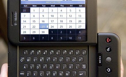 Smartfon HTC G1 z Android OS. Fot. Michael Oryl