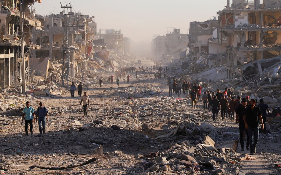 Ruiny miasta Gaza, fotografia z 10 października