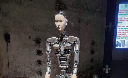 Mówiący robot z projektu „AM I A STRANGE LOOP?”
