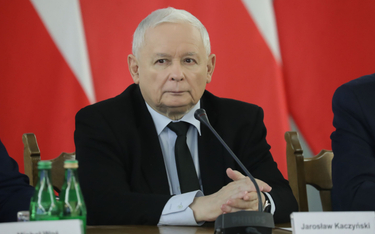Prezes PiS Jarosław Kaczyński w Sejmie na seminarium "Stan praworządności w Polsce. Działania organó