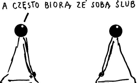 Rysuje Janusz Kapusta. Samotni chodzą parami