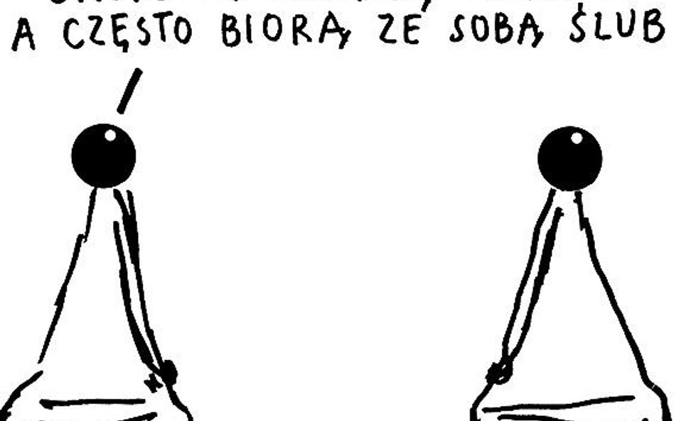 Rysuje Janusz Kapusta. Samotni chodzą parami
