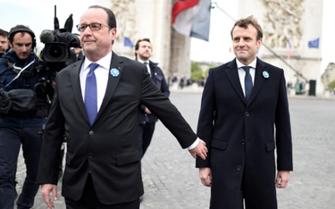 Hollande i Macron wspólnie świętowali wczoraj 72. rocznicę zakończenia II wojny światowej