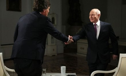 Tucker Carlson i Władimir Putin