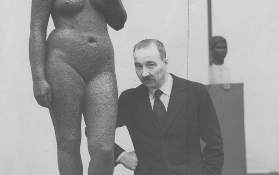 August Zamoyski na wystawie swoich prac w 1936 roku w Warszawie