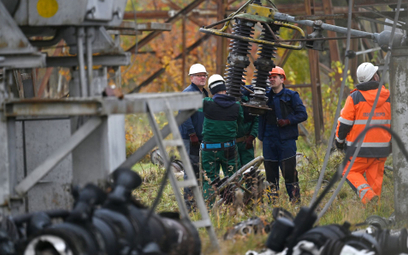 Uszkodzona infrastruktura energetyczna na Ukrainie