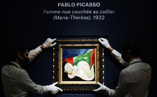 Obraz Pabla Picassa 'Femme nue couchee au collier'