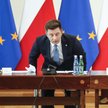 Szef KPRM Michał Dworczyk i premier Mateusz Morawiecki
