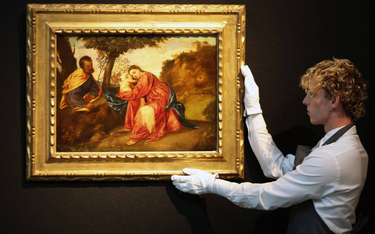 Niewielki obraz „Odpoczynek w czasie ucieczki do Egiptu” trafił pod młotek na aukcji Christie’s w Lo