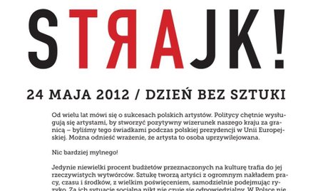 Galerie zamknięte, bo artyści strajkują