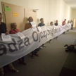Protest Obywateli RP w KRS. Do budynku weszła policja