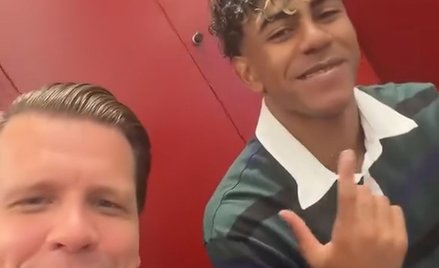 Wojciech Szczęśny i Lamine Yamal