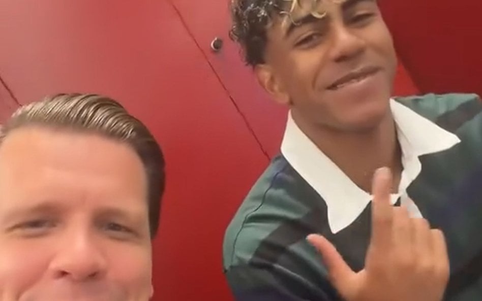 Wojciech Szczęśny i Lamine Yamal