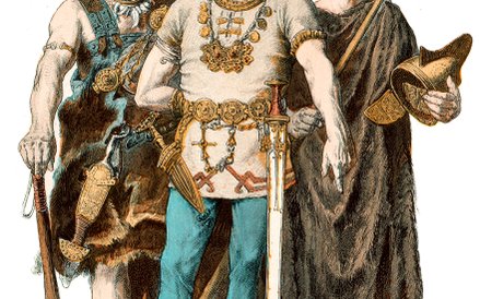 Germanie Plemiona: Cheruskowie, Chaukowie, Marsowie, Brukterowie. Og&#xf3;&#x142;em ich si&#x142;y s