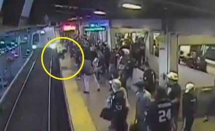 Kalifornia: Mężczyzna uratowany tuż sprzed kół pociągu. Bohaterski John O'Connor