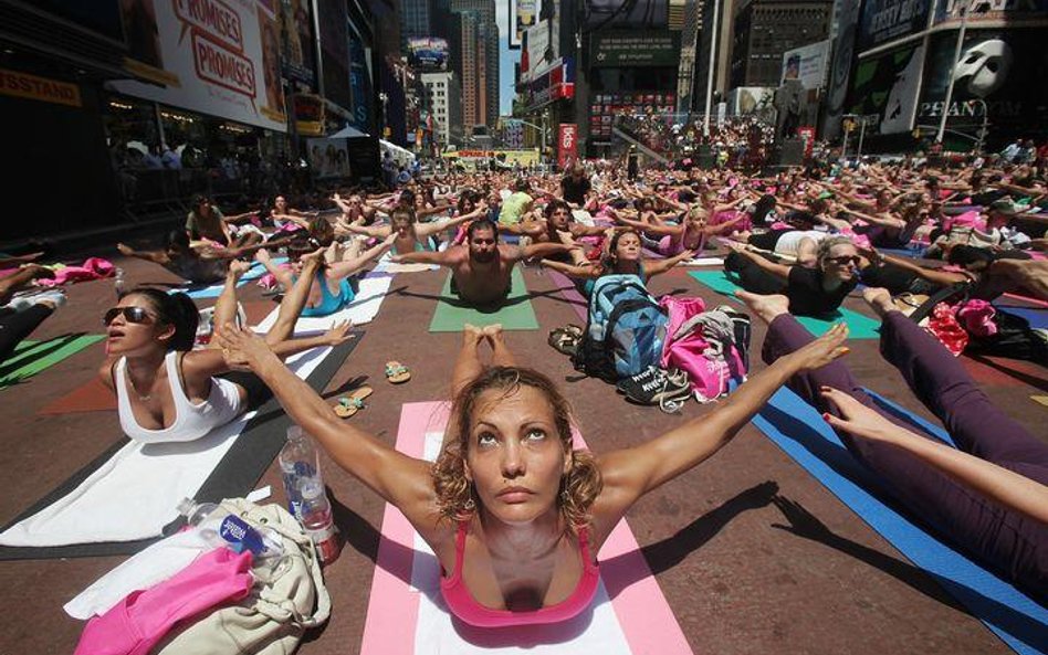 Joga na Times Square