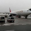 Airbus należący do Emirates na Okęciu