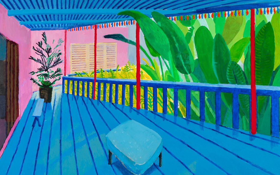 Garden with Blue Terrace,2015 Private collection © David Hockney
