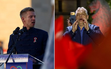 Viktor Orbán i Péter Magyar