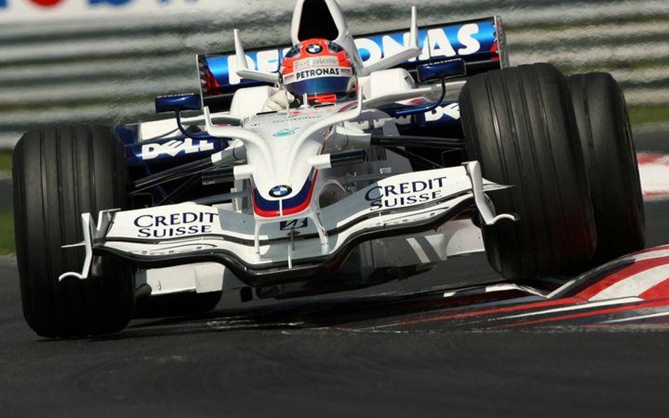 Robert Kubica w bolidzie BMW Sauber.