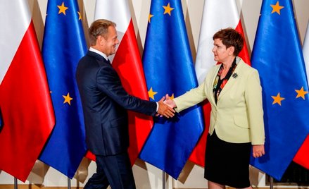 Donald Tusk i Beata Szydło