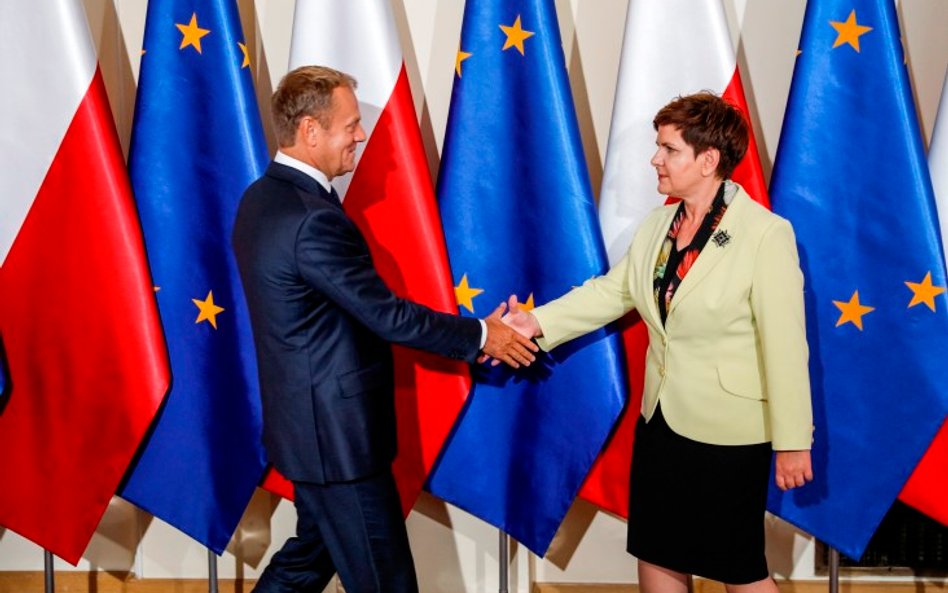 Donald Tusk i Beata Szydło